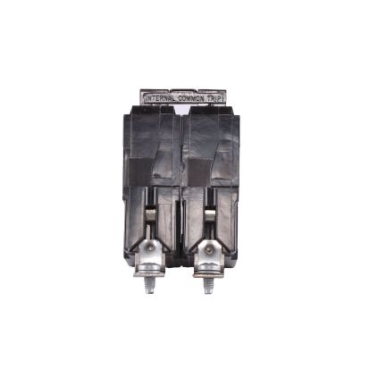 GE THQB2120 Type THQB Molded Case Miniature Circuit Breaker, 120/240 VAC, 20 A, 10 kA Interrupt, 2 Poles, Common/LI/Thermal Magnetic Trip